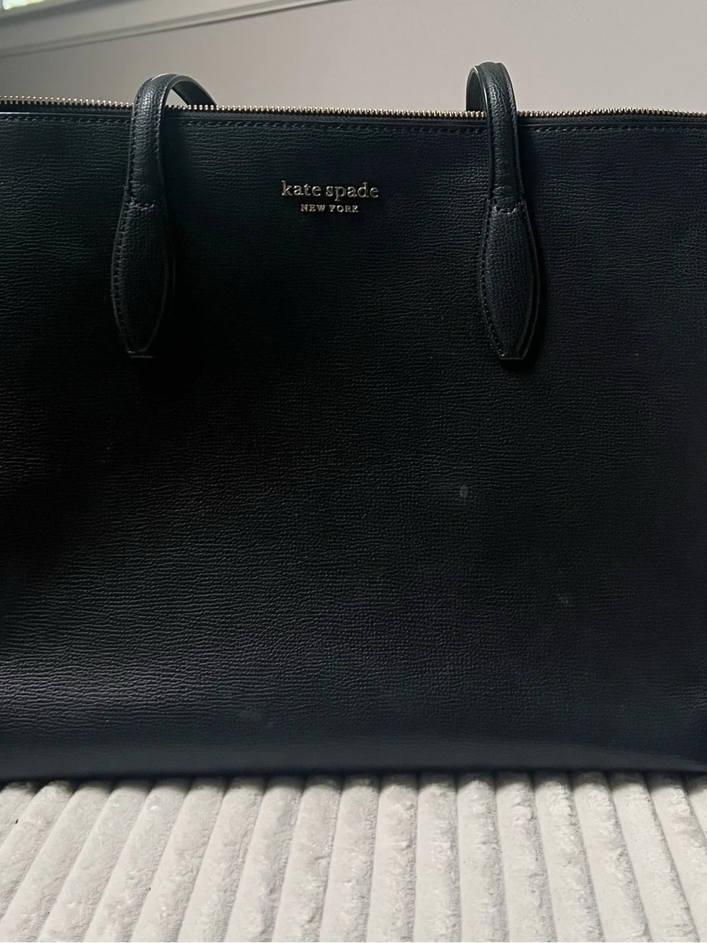 Kate Spade Black Leather All Day Tote Bag